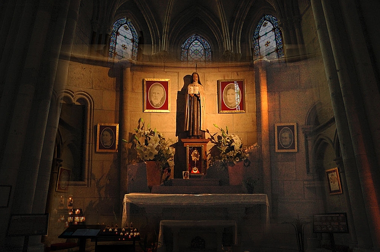 12-DSC_5369.jpg - Sono lì conservate le reliquie di Santa Teresa e del Beato suo padre Luigi, offerte dal Carmelo e dal Santuario.