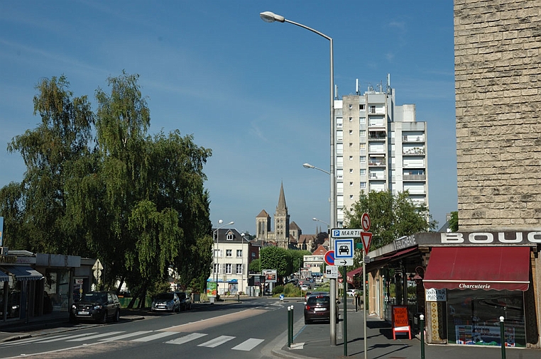 14-DSC_5342.jpg - La città di Lisieux con sullo sondo la cattedrale di Saint-Pierre che è stata costruita alla fine del XII secolo.