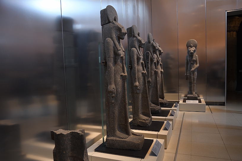 73_MAK_5776.jpg - Le statue della dea Sekhmet si ritrovano nella maggior parte delle grandi collezioni egizie del mondo: trenta nel British Museum, undici nel Louvre, undici nel Vaticano, otto a Berlino, sette nel Metropolitan Museum of Art, due a Tokyo, due a Bruxelles, due a Liverpool, due a Vienna...